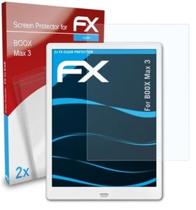 atFoliX 2x Film Protection d'écran pour Onyx Boox Max 3 Protecteur d'écran clair - Photo 1/9