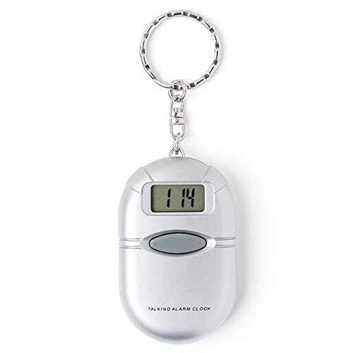 OROLOGIO PARLANTE SVEGLIA VOCALE PER CIECHI NON VEDENTI PORTACHIAVI NUOVO - Imagen 1 de 3
