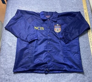 Vintage NCIS Jacket Mens Large Navy Blue Windbreaker US Special Agent - Picture 1 of 7