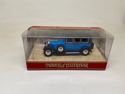 MATCHBOX-MODELS OF YESTERYEAR-Y-36B ROLLS ROYCE PHANTOM 1-1991 BLUE/BLACK-W/BOX - Image 1 of 4