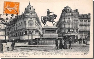 CPA 45 - ORLEANS - Place du martroi, statue de jeanne d' arc - Picture 1 of 2