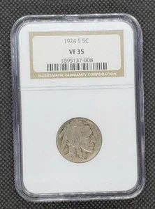 1924-S Buffalo Nickel | NGC VF35 - Picture 1 of 4