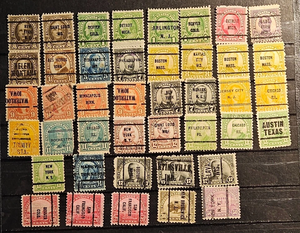 US Stamp Pre-cancel of the President Set p11x10 1/2, VF  (XS-05243) - Image 1 of 1