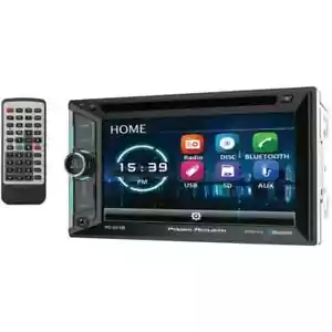 Power Acoustik PD-623B Double 2 DIN CD/DVD Player 6.2" LCD Bluetooth USB SD AUX - Picture 1 of 6