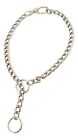 Choker Collar Sub Necklace Kink 20" Double O Ring Neck Stainless Steel Clasped