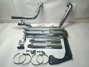 Harley-Davidson 2011 Softail FXS Blackline Exhaust Pipes Mufflers Stock - Bild 1 von 10