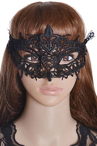 Maschera carnevale teatro ricamata pizzo Hollow-out Lace Dancing Ball Party Mask - Imagen 1 de 2