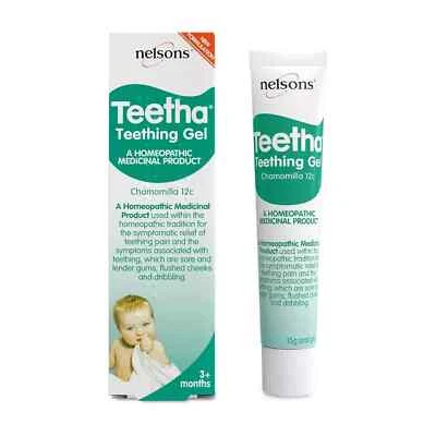 Teetha Teething Gel (15g), Babies 3 Months +, Baby Teether Oral Gel Natural - Image 1 of 4