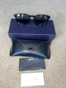 Ralph Lauren Sunglasses PH4170 5001/87 53 18 145 In Shiny black & Red New In Box - Picture 1 of 8