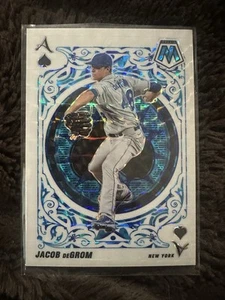 2022 Panini Mosaic Jacob deGrom Aces Mosaic Prizm #A-1 Blue Color Match /99 - Bild 1 von 2