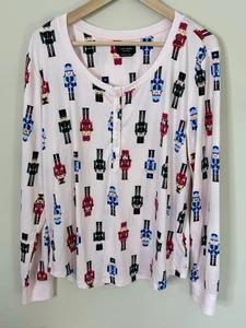 Top de pijama suave con tema Cascanueces Kate Spade nuevo con etiqueta talla XL - Imagen 1 de 7
