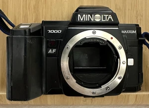 Minolta Maxxum 7000AF 35mm SLR Film Camera Japan/ Flash BODY ONLY Working! - Picture 1 of 19