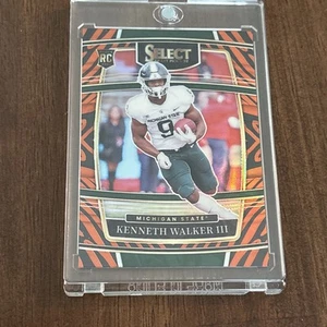 2022 Select Kenneth Walker III Rookie Card Tiger Print SSP Rare MINT - Picture 1 of 7