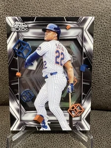🔥Juan Soto 2025 Topps Chrome Black Depth Of Darkness SSP Mets Case Hit - Picture 1 of 6