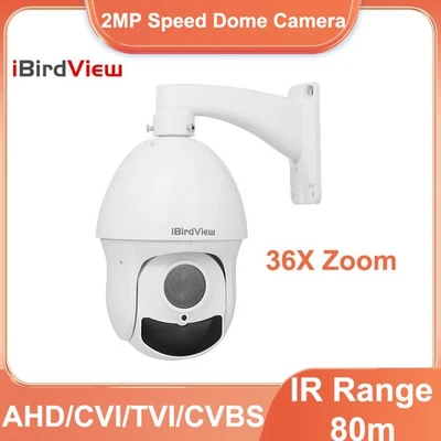 SONY307 36X Zoom 1080P AHD PTZ Speed Dome Camera Support CVI/TVI/CVBS 80M IR - Image 1 of 4