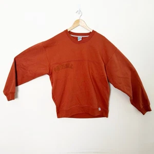 Sudadera de Colección Russell Athletic Pullover en Blanco Cuello Redondo Naranja Quemado Talla XL - Imagen 1 de 5