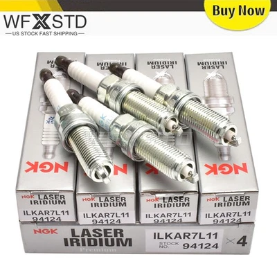 4 bujías láser de iridio NGK 94124 ILKAR7L11 para Mazda 3 6 CX-3 CX-5 YARIS Foto 1 de 4