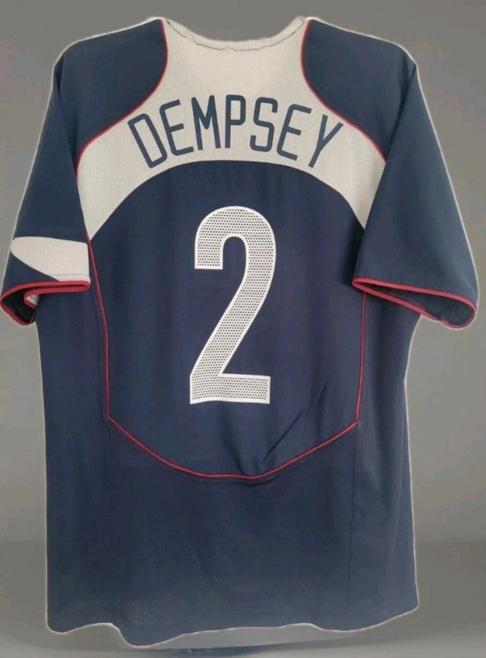 Nike USA US Soccer USMNT 2004/2005 Away Jersey RARE Clint Dempsey #2 Size LARGE - Image 1 of 4