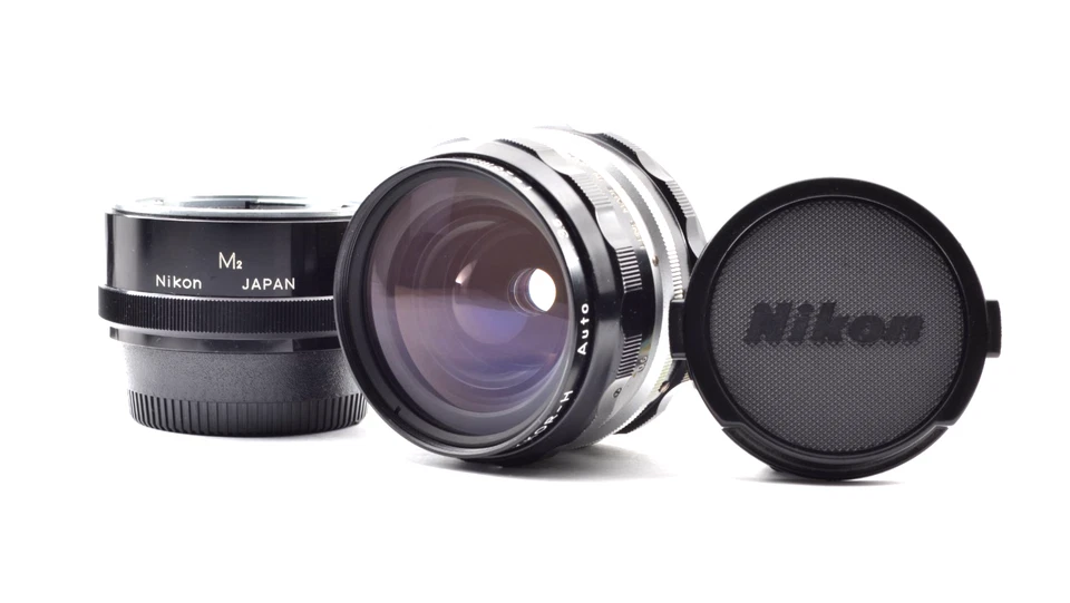 w/ Extension Tube【Top Mint】Nikon NIKKOR-H Auto 28mm f/3.5 Non Ai From Japan#2398 - Image 1 of 4