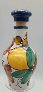 Hand painted Olive Oil Dispenser Sorrento Italy Signed RR - Picture 1 of 7