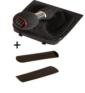 FOR VW GOLF 5 6 GTI EOS SCIROCCO JETTA 6 GEAR ALCANTARA SWITCH BAG - Picture 1 of 5