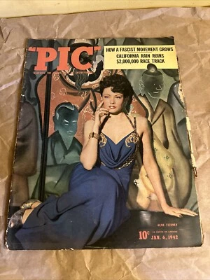 Pic Magazine January 6 1942 Gene Tierney How A Fascist Movement Grows - Image 1 of 4
