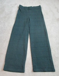 ZARA Women's Rippled Texture Activewear Pants Green/Black Size Medium - Picture 1 of 1