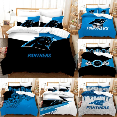 Carolina Panthers Bedding Sets 3Pcs Duvet Cover Comforter Cover Pillowcases Cover