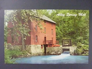Postal de colección de Curt Teich 1963 Eminence Missouri Alley Spring Mill State Park - Imagen 1 de 2
