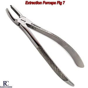 Fórceps de extracción dental figura 7 para dientes premolares superiores fórceps caninos - Imagen 1 de 5