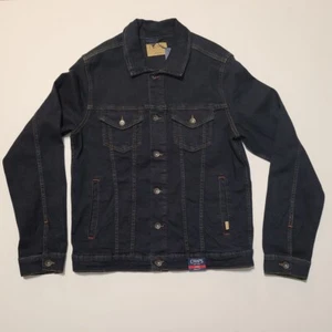 Chaqueta de mezclilla para hombre CHAPS talla L (22x28") azul marino elástica nueva con etiquetas - Imagen 1 de 16
