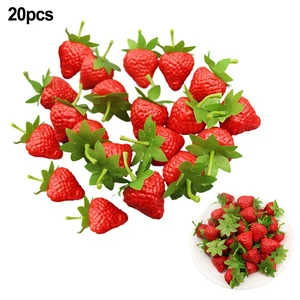 Home Decoration Simulated Strawberry Fake Strawberry Plastic Long Lasting - Picture 1 of 8