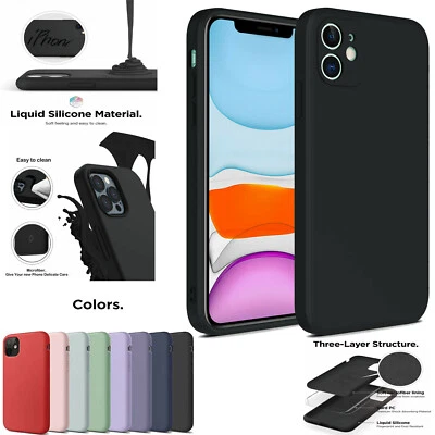 Case For iPhone 13 XR 11 12 ProMax XS X 8 7 SE 2 Shockproof Silicone Phone Cover - Image 1 of 4