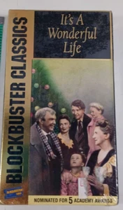 Its a Wonderful Life- (VHS, 1992) Blockbuster Classics Vintage vhs tape movie - Picture 1 of 2