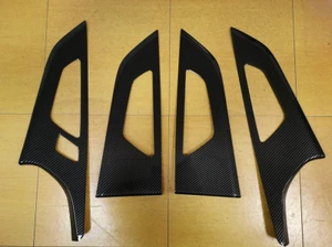 4Pcs Carbon Fiber Frame Cover Inner Door Handle For Audi Q7 Q8 SQ7 SQ8 2020-2024 - Foto 1 di 7