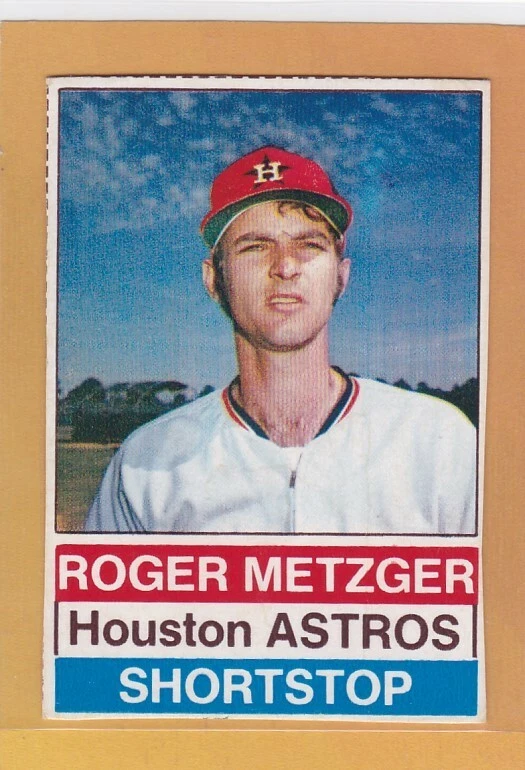 1976 HOSTESS BASEBALL ROGER METZGER #67 ASTROS VG/VGEX *89882 - Image 1 of 1
