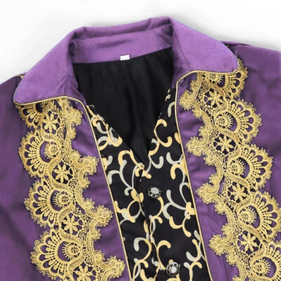 Chaqueta Steampunk Vintage Para Hombre Gótica Victoriana Pirata Príncipe Cola de Levita Abrigo Foto 1 de 4