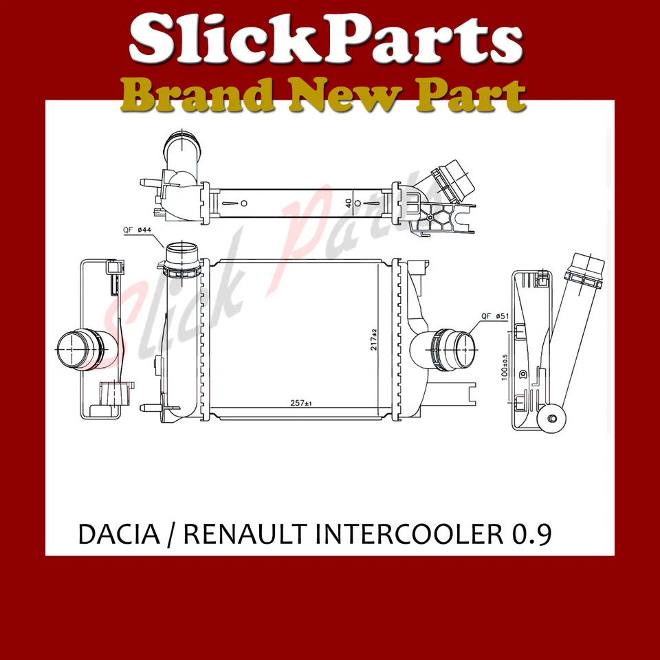 RENAULT CLIO INTERCOOLER 0.9 TCE 2013 2014 2015 2016 2017 *NEW* - Image 1 of 1