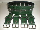 Coach built vintage pram real leather suspension straps in green