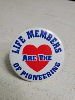 1990s Telephone Pioneers Life Members Are The Heart of Pioneering Pinback 2.25" - Image 1 of 4