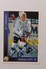 1994-95 German DEL #257 In Person Auto Andreas Loth EV Landshut