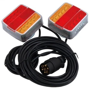 12V MAGNÉTICO LED REMOLQUE LUCES TRASERAS IMPERMEABLES CARAVANA CAMIÓN ct4926 - Imagen 1 de 3