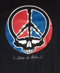 Grateful Dead Skull Peace Sign Piece of Mind t-shirt Hippie classic rock gan - Picture 1 of 5