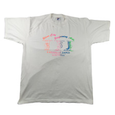 Jerzees Vintage Single Stitch Graphic T Shirt XL White Decatur Alabama USA