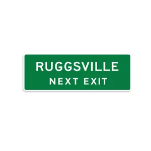 Adesivo in vinile Ruggsville Next Exit - Foto 1 di 1