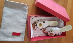Valentino Garavani MULE sandals. FIORE BIANCO White with DAISY EU 37.5 UK 4.5 - Picture 1 of 16