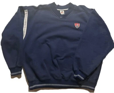 Sudadera de Entrenamiento Nike Vintage Años 90 USMNT Edición Jugador XL Swoosh Central Foto 1 de 4