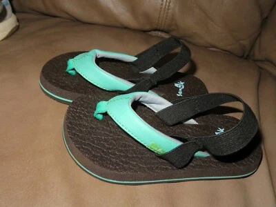 Chanclas Sanuk para niñas pequeñas nuevas sin etiquetas, 7/8 Foto 1 de 3