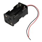 Black Tow Layers 4 X 1.5V Aa Batteries Battery Holder Case Box W Wire Leads G8u7