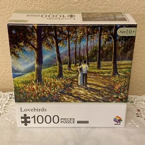 NEW Sealed Birdwatcher's Paradise Lovebirds 1000 Piece Jigsaw Puzzle Honeycomb C - Picture 1 of 5